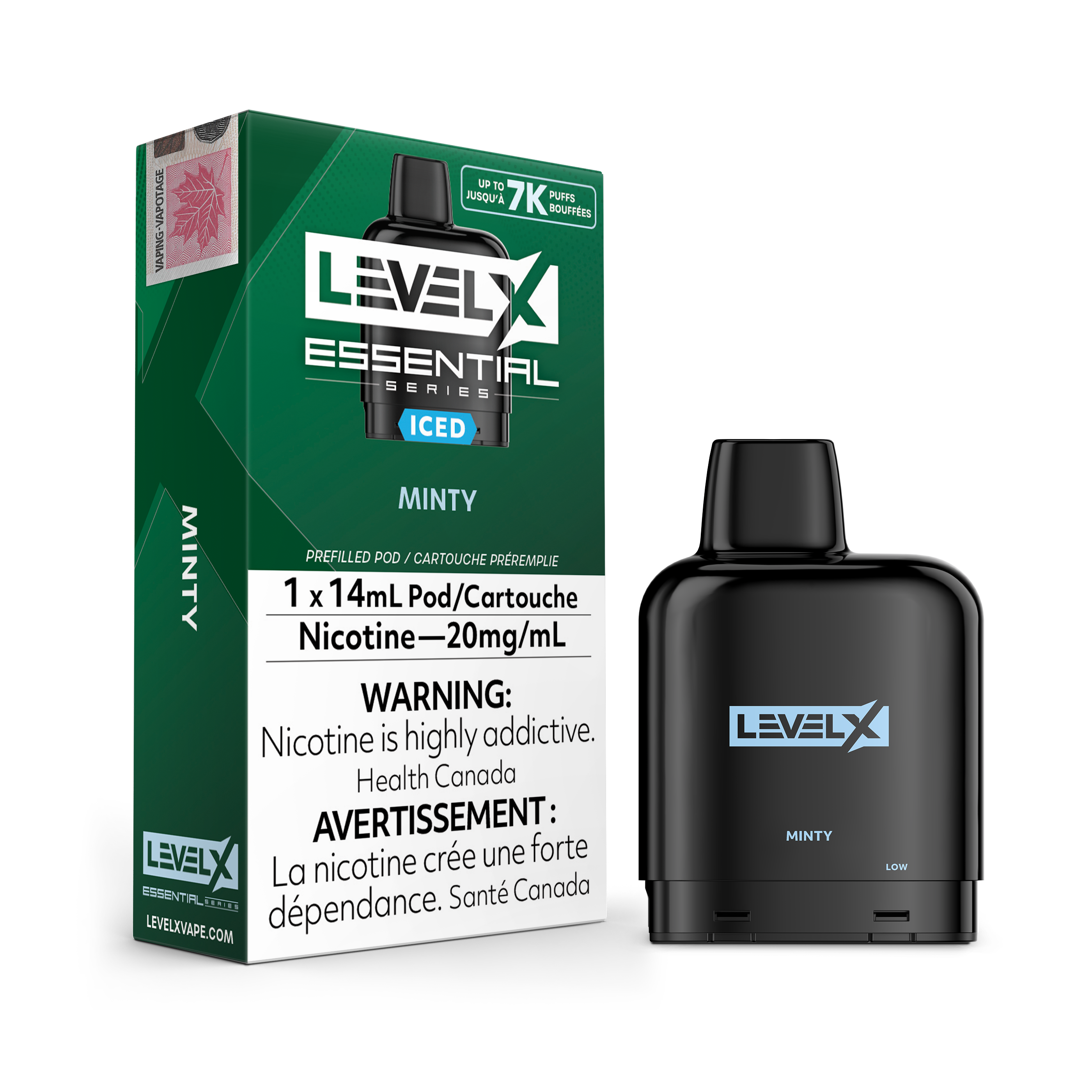 Level X Essential Pod 20mg - Minty