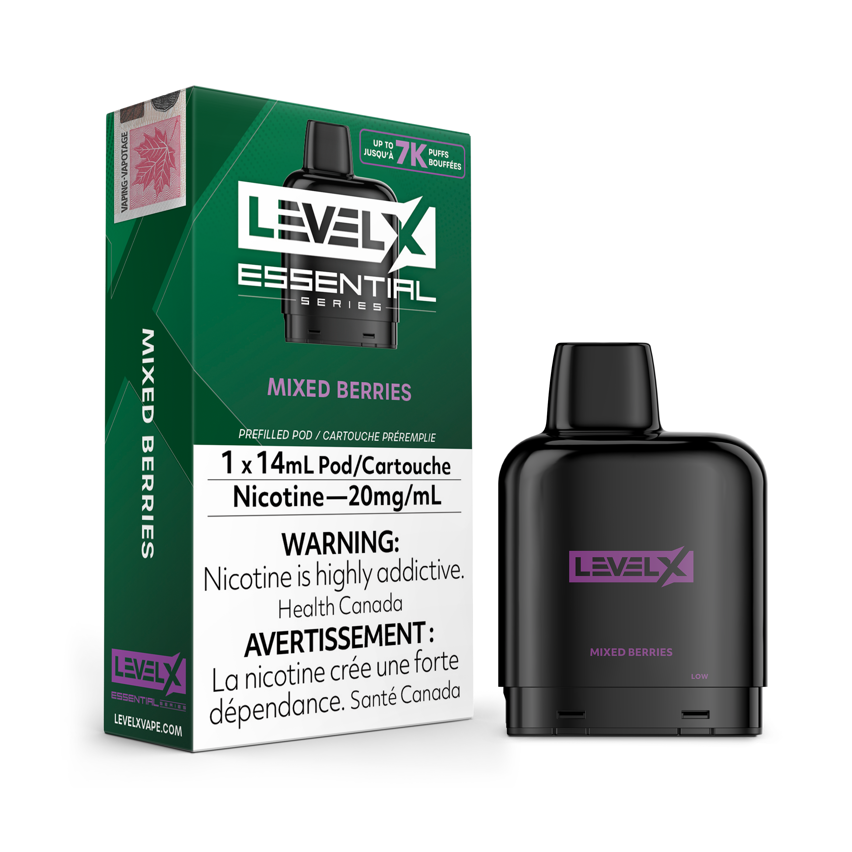 Level X Essential Pod 20mg - Mixed Berries