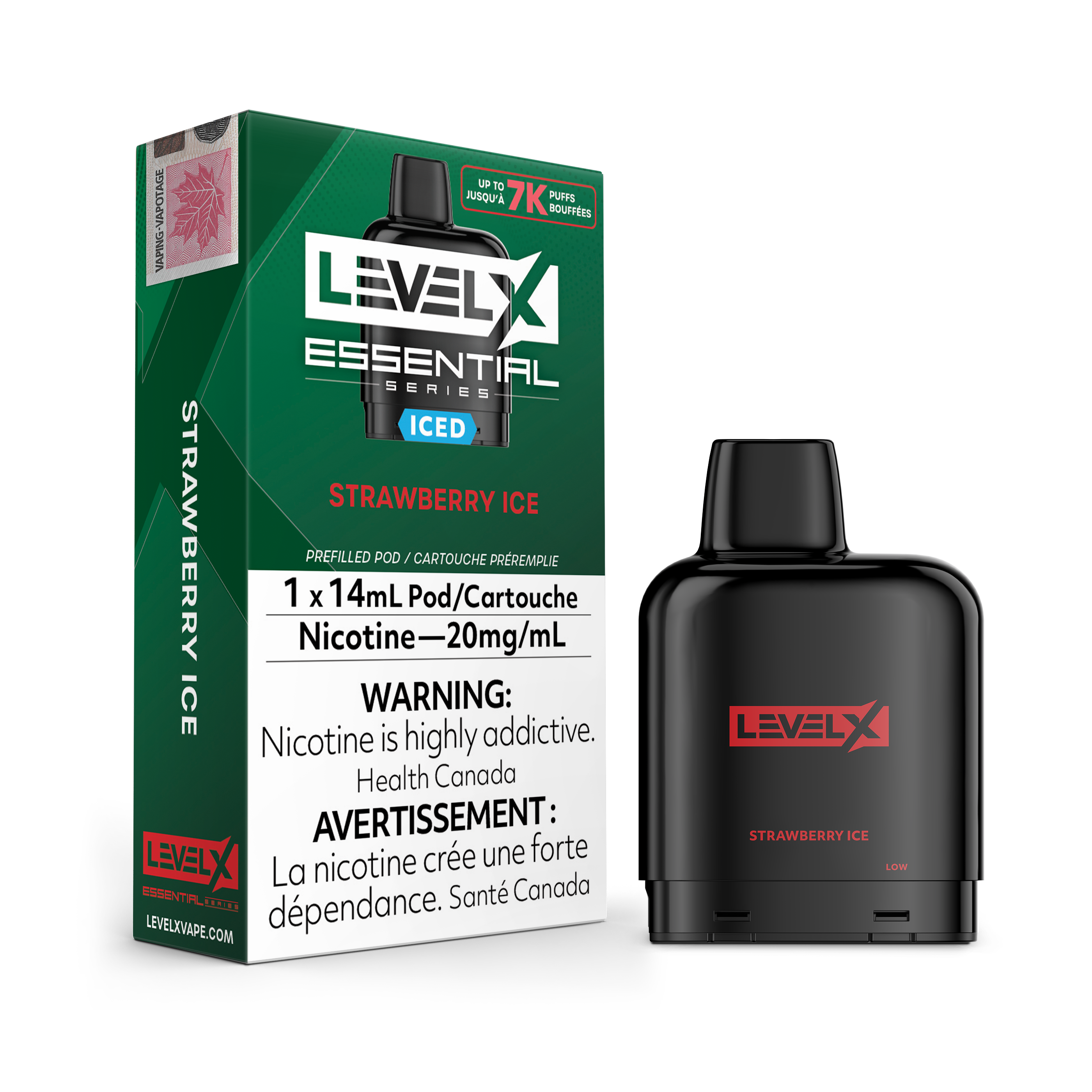 Level X Essential Pod 20mg - Strawberry Ice