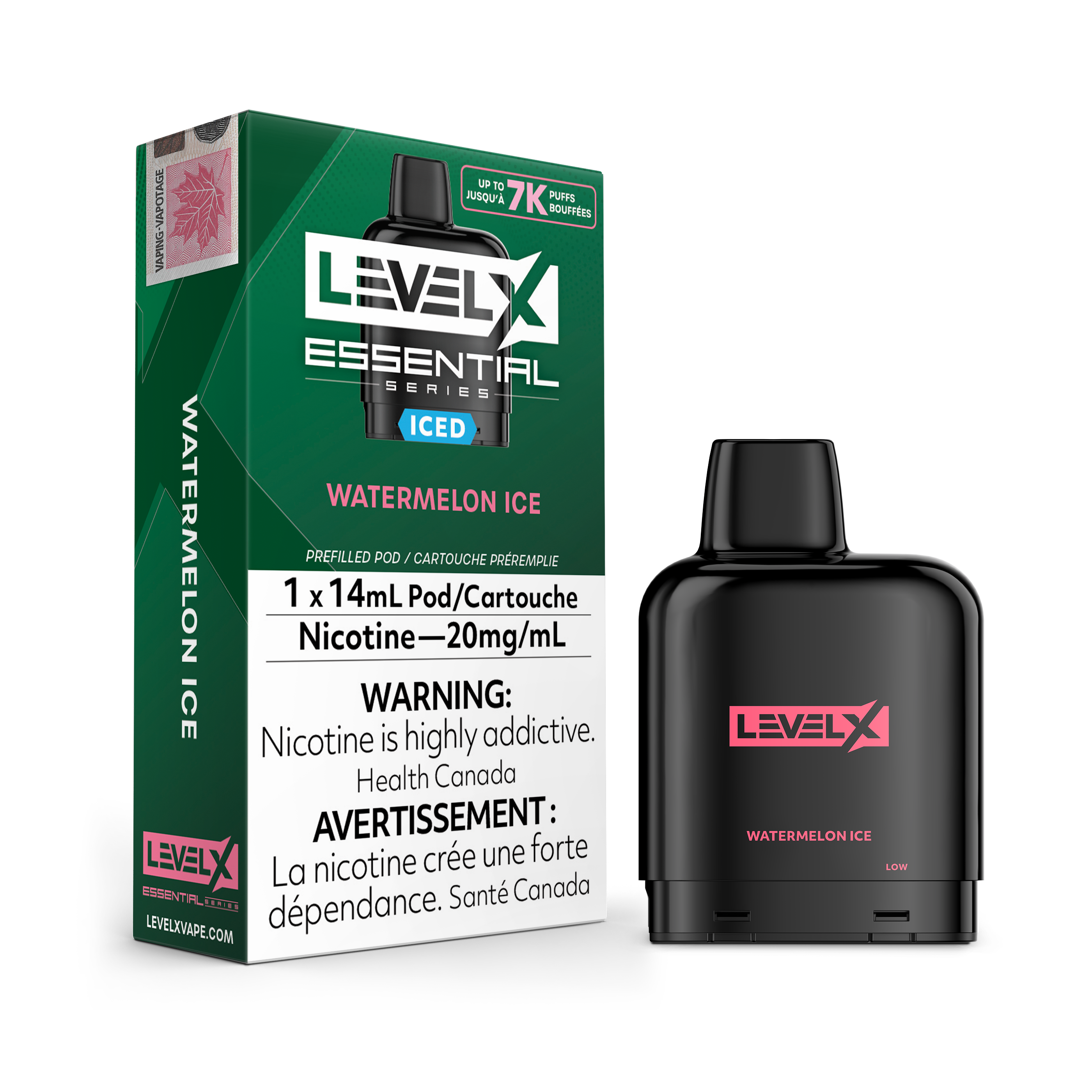 Level X Essential Pod 20mg - Watermelon Ice