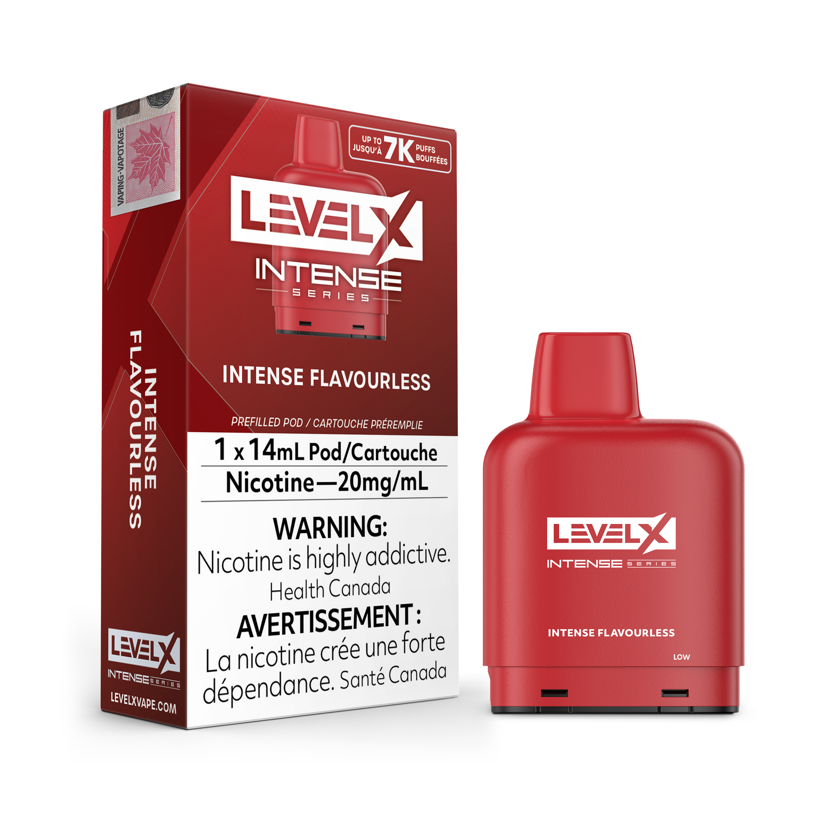 Level X INTENSE Series Pods 14mL -  INTENSE FLAVOURLESS