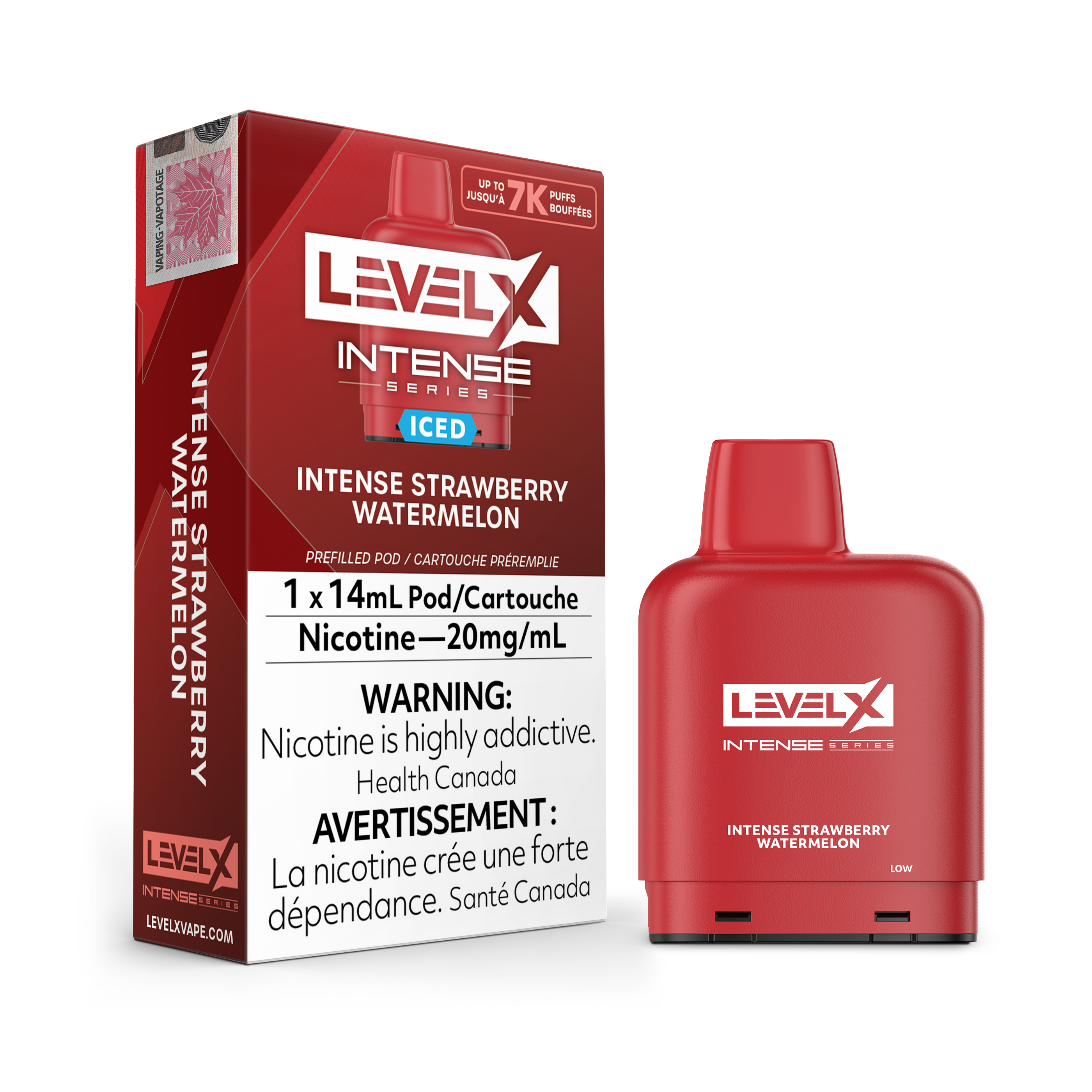 Level X INTENSE Series Pods 14mL -  INTENSE STRAWBERRY WATERMELON