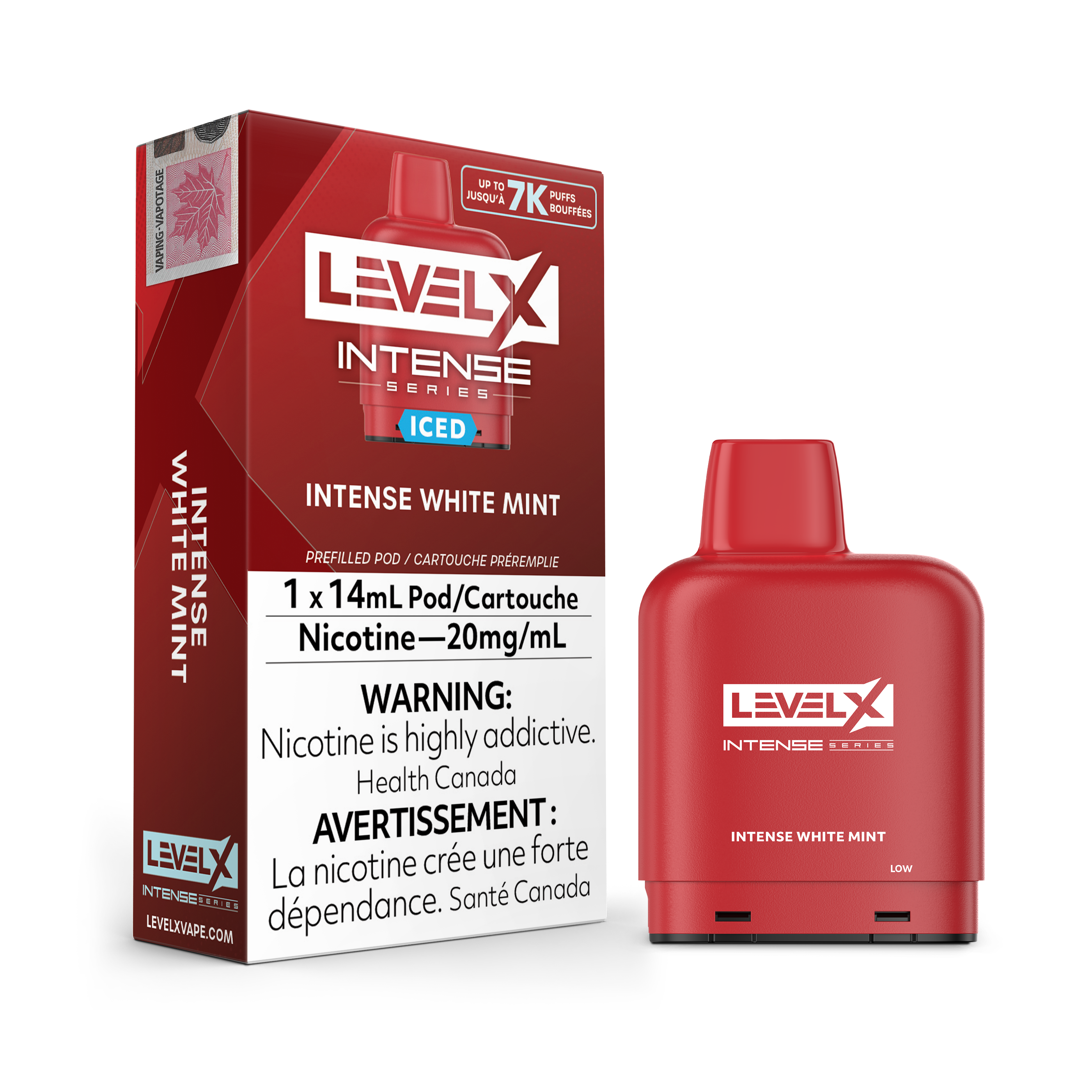 Level X INTENSE Series Pods 14mL -  INTENSE WHITE MINT