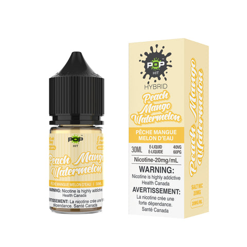 Pop Hit 20mg Nic Salt E-Liquid - Peach Mango Watermelon