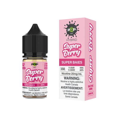 Pop Hit 20mg Nic Salt E-Liquid - Super Berry