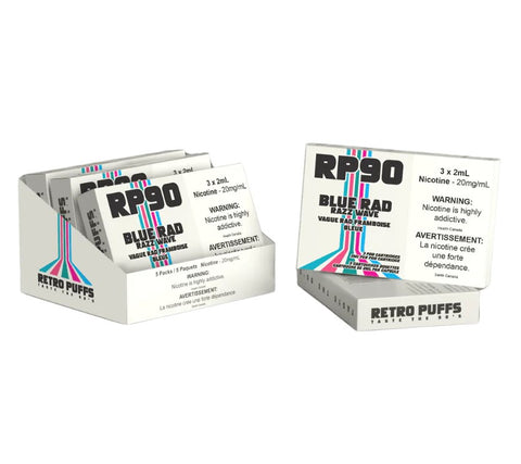 RP90 Boosted Pods (Synthetic Nicotine) 20mg - BLUE RAD RAZZ WAVE (Blue Raspberry)