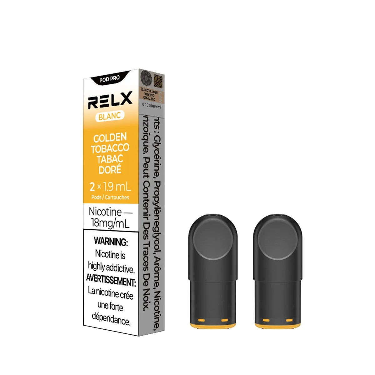 RELX Pod Pro 2pc/Pack - Golden Tobacco