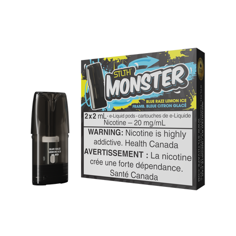 STLTH MONSTER POD PACK - BLUE RAZZ LEMON ICE