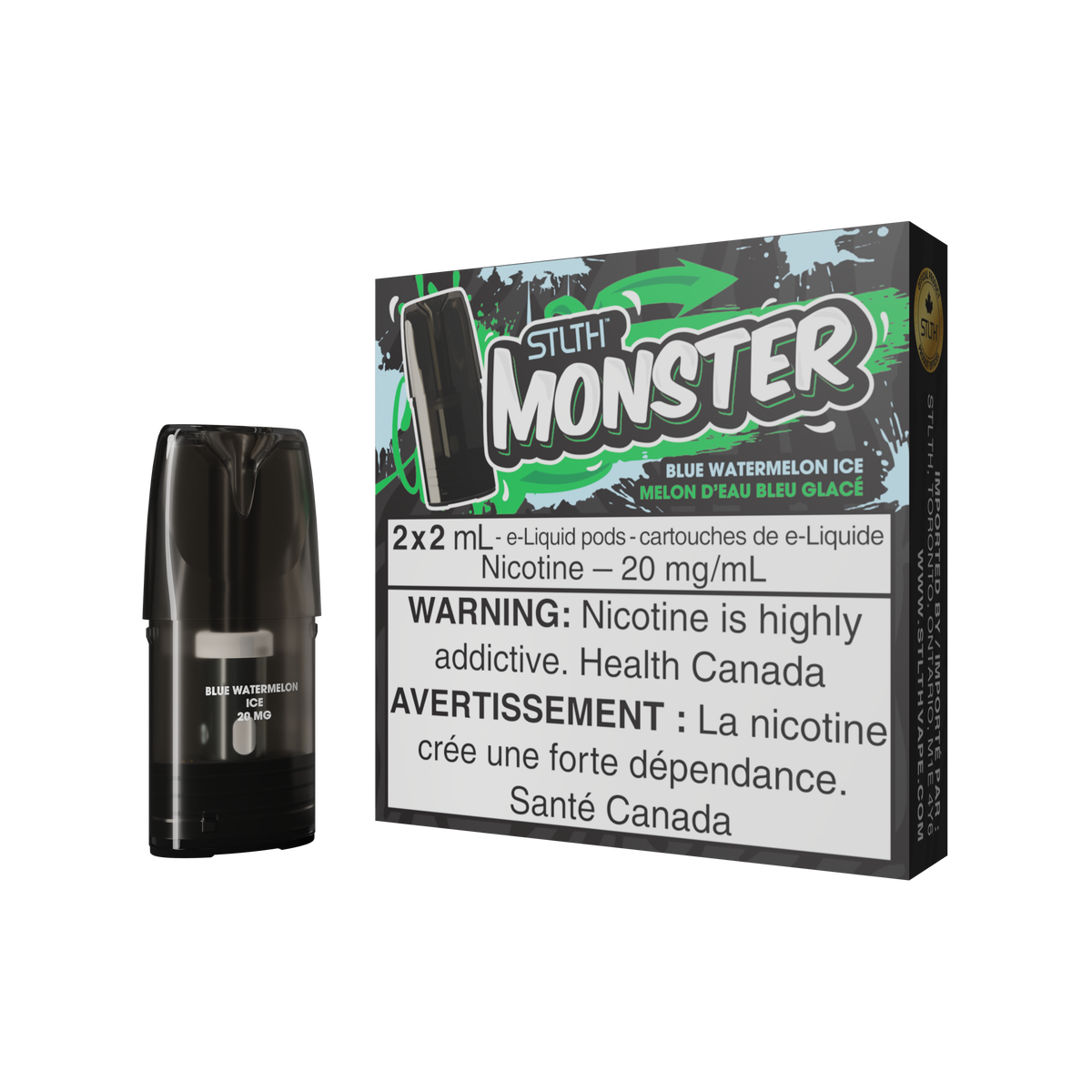 STLTH MONSTER POD PACK - BLUE WATERMELON ICE