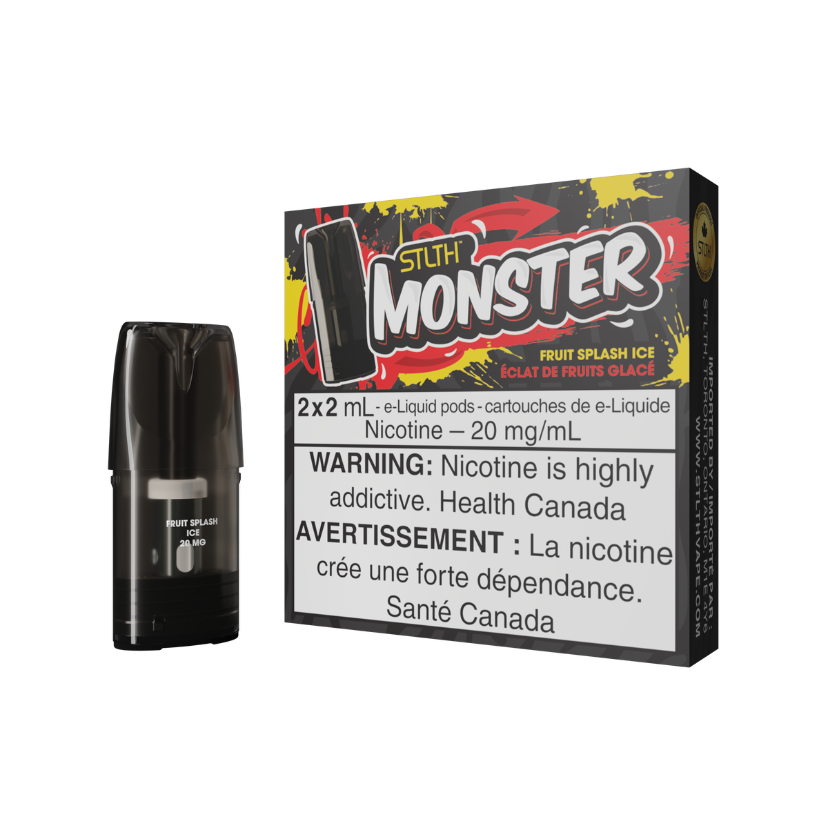 STLTH MONSTER POD PACK - FRUIT SPLASH ICE