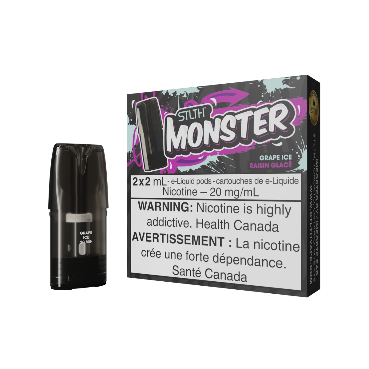 STLTH MONSTER POD PACK - GRAPE ICE