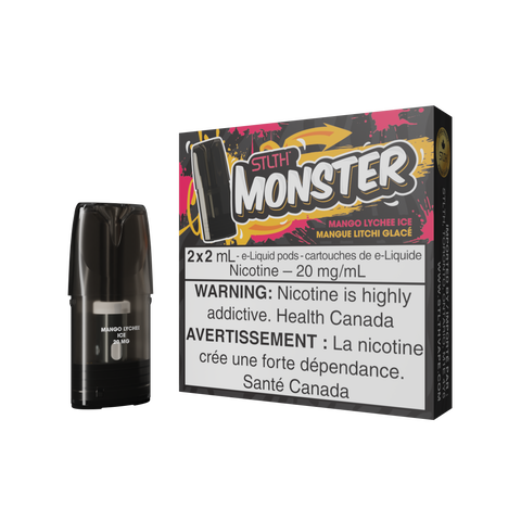 STLTH MONSTER PODS (2PCS/PK) -  MANGO LYCHEE ICE