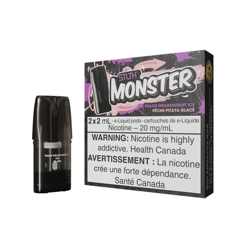 STLTH MONSTER PODS (2PCS/PK) -  PEACH DRAGONFRUIT ICE