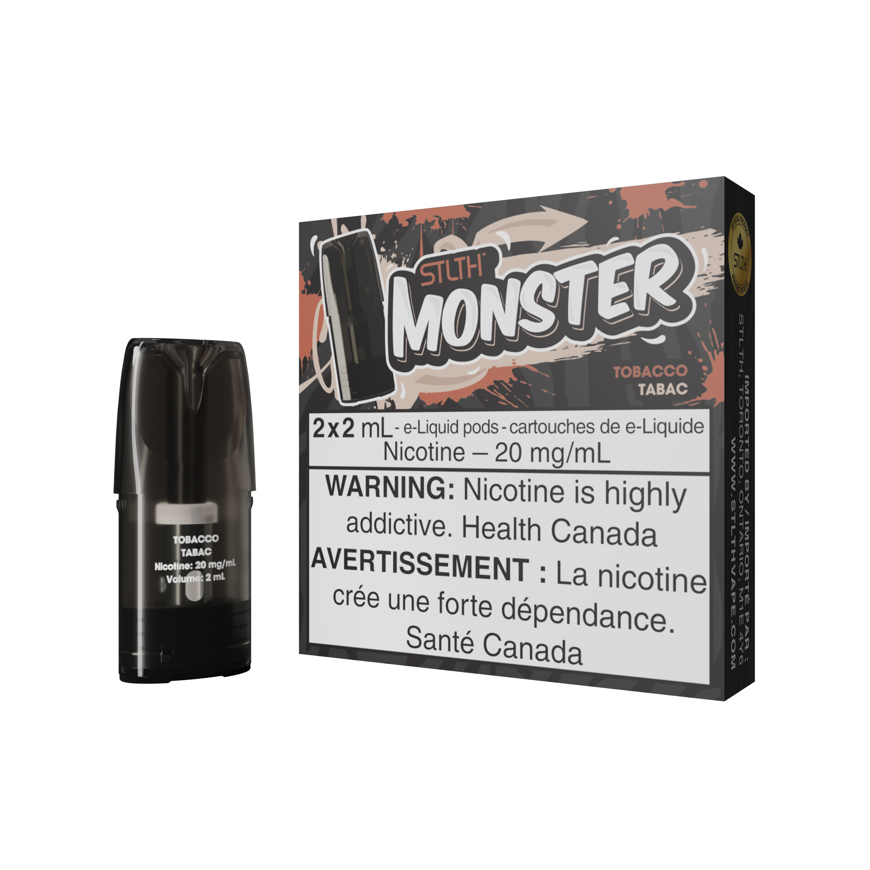 STLTH MONSTER PODS (2PCS/PK) - TOBACCO