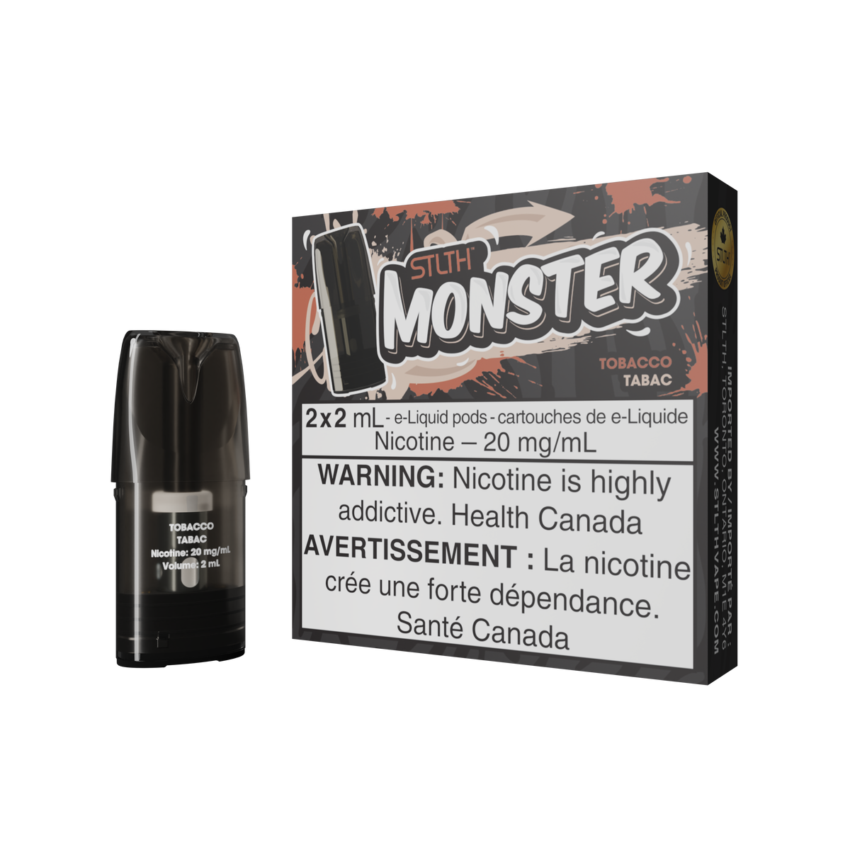 STLTH MONSTER PODS (2PCS/PK) - TOBACCO