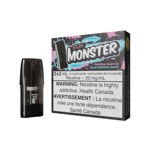 STLTH MONSTER PODS (2PCS/PK) -  TROPICAL BLAST ICE