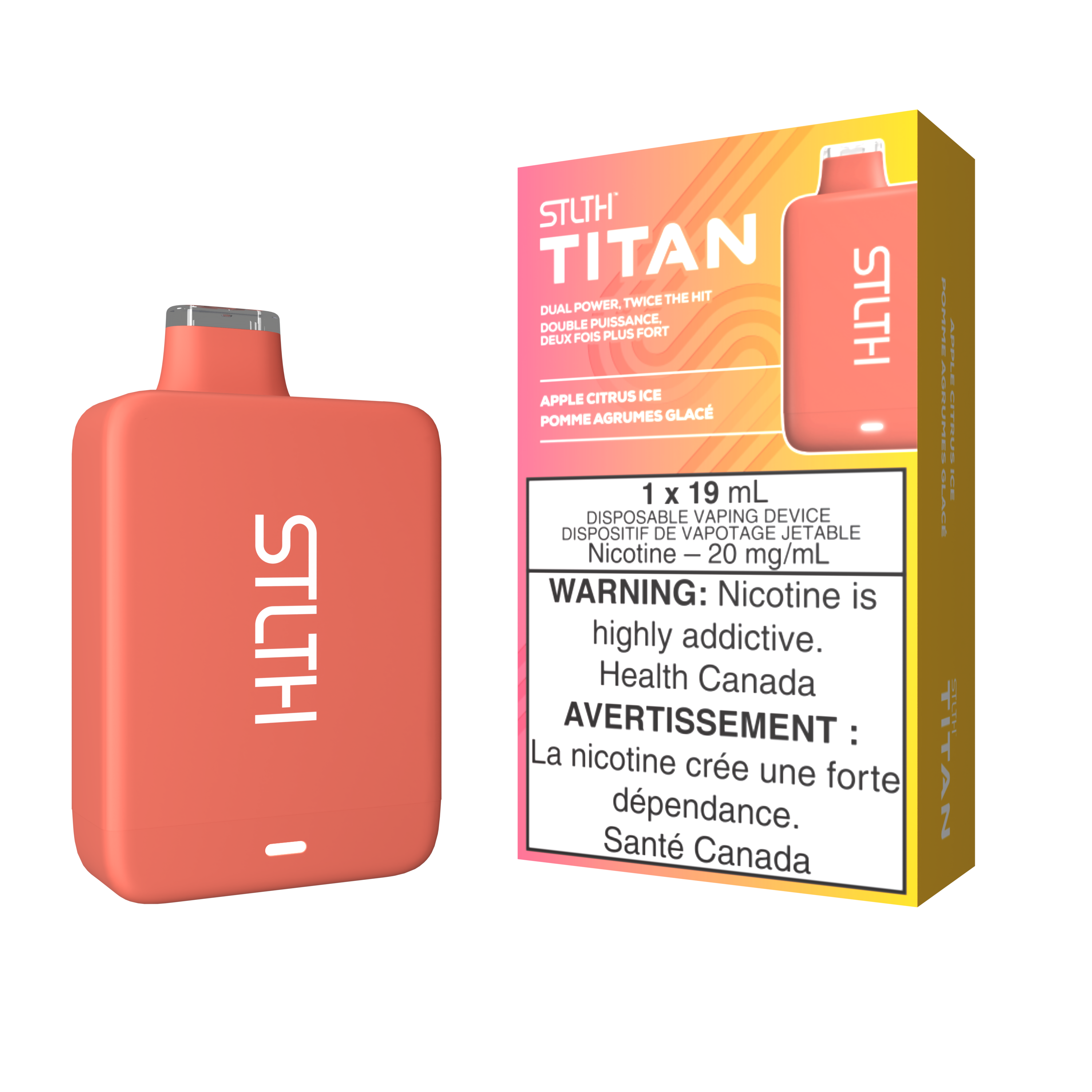 STLTH TITAN 10K DISPOSABLE - APPLE CITRUS ICE