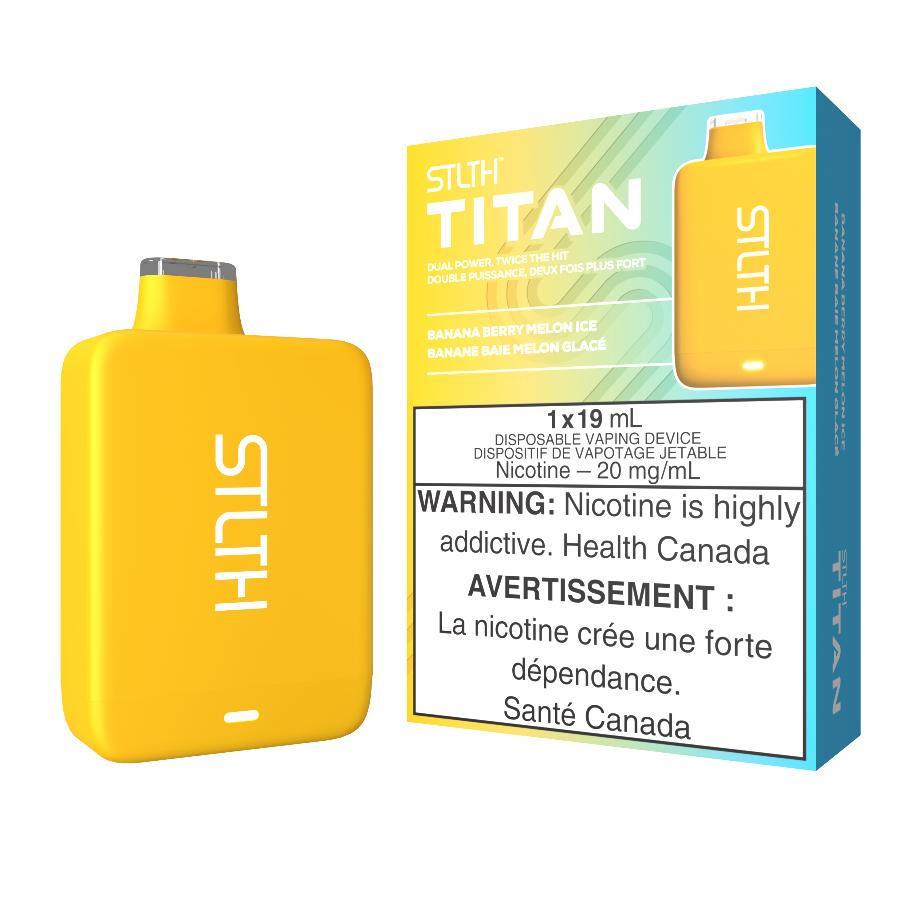 STLTH TITAN 10K - BANANA BERRY MELON ICE