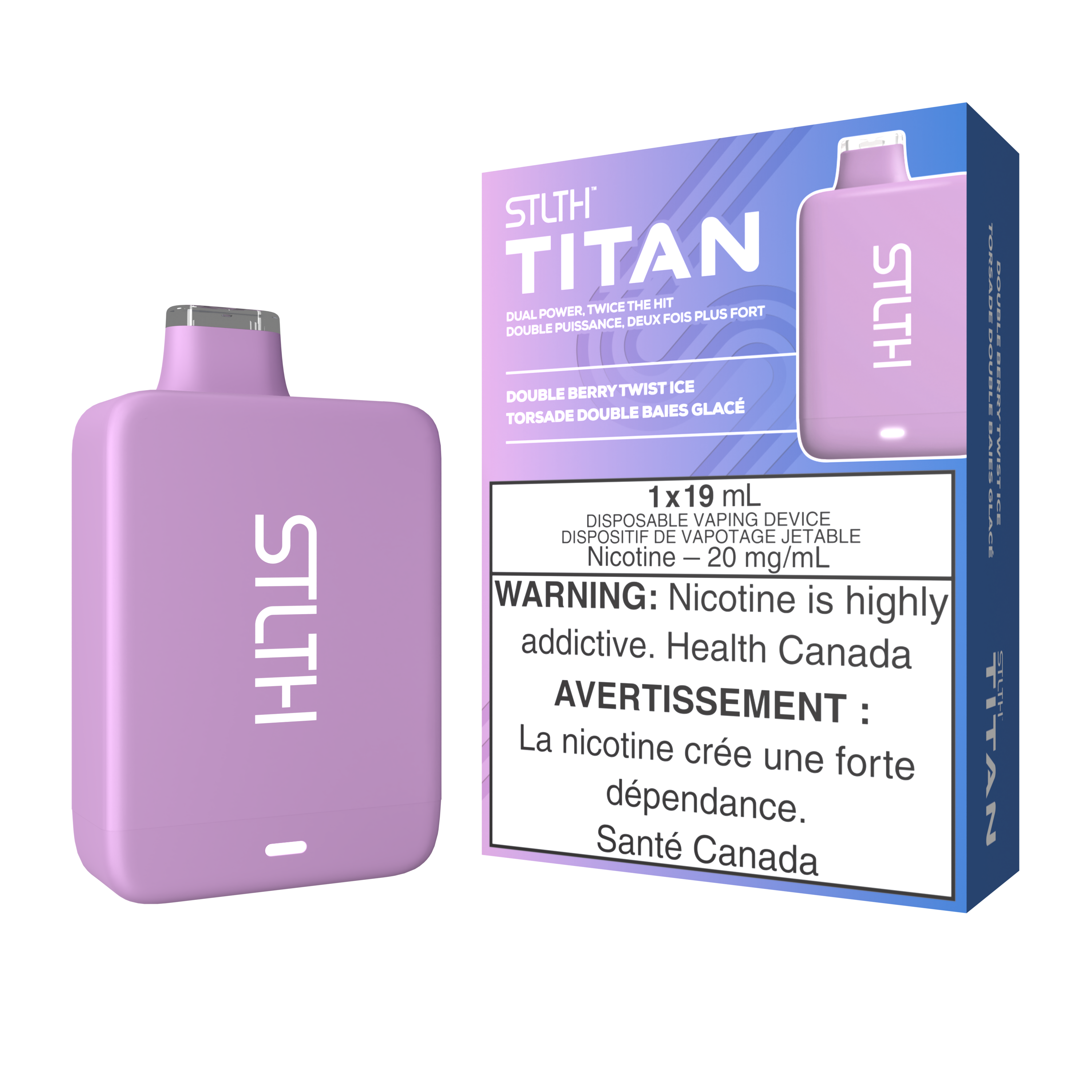 STLTH TITAN 10K - DOUBLE BERRY TWIST ICE