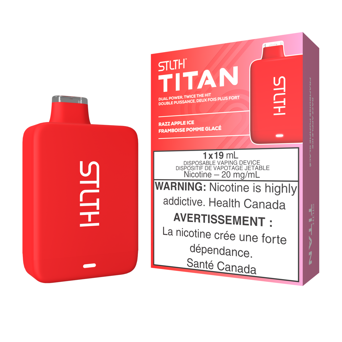 STLTH TITAN 10K - RAZZ APPLE ICE