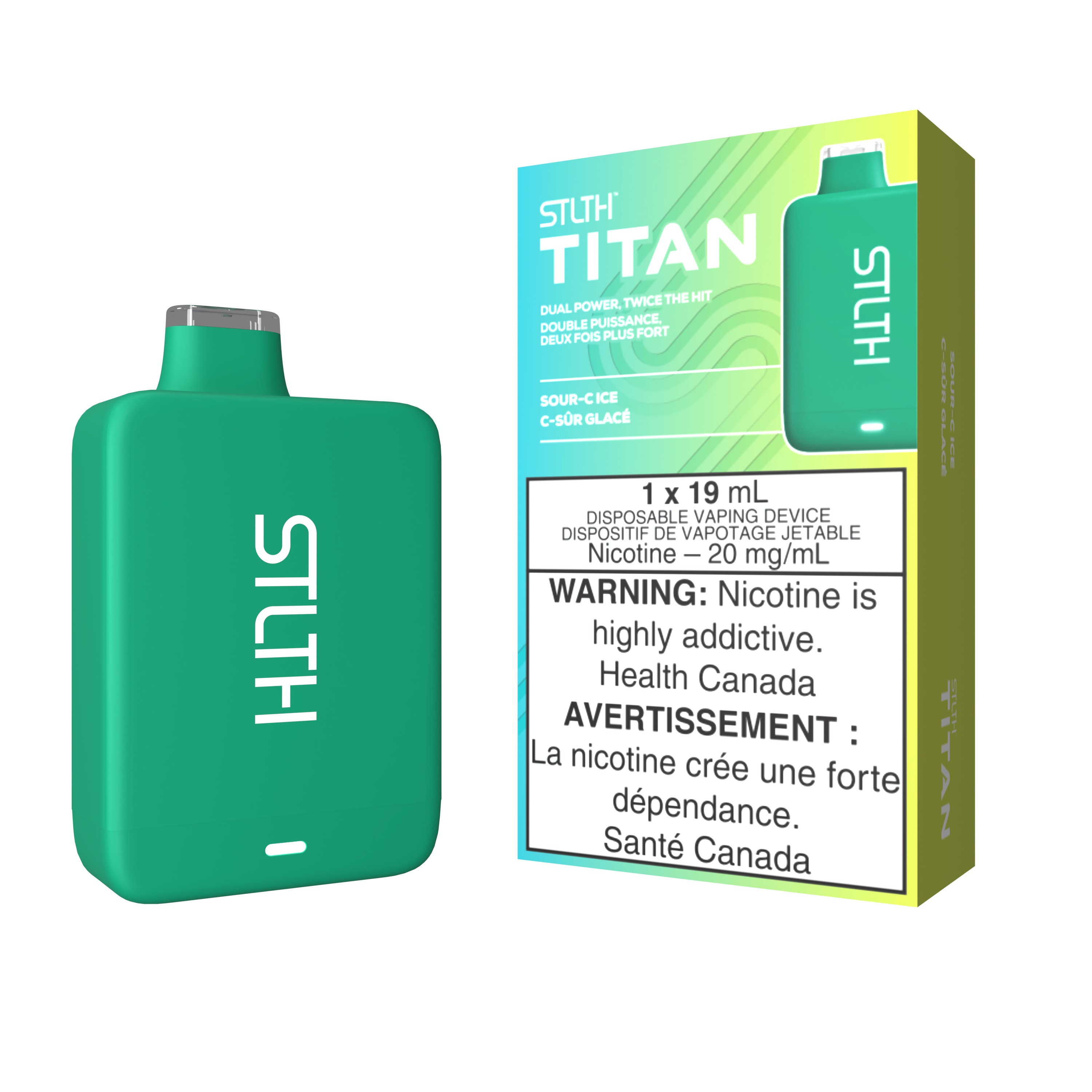 STLTH TITAN DISPOSABLE - SOUR-C ICE