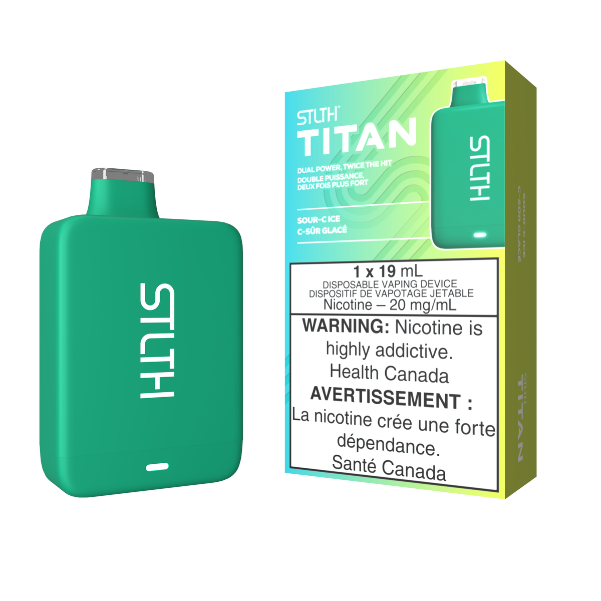 STLTH TITAN DISPOSABLE - SOUR-C ICE