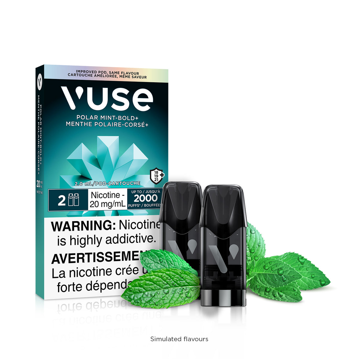 Vuse ePod Pods 2pk - Polar Mint (NEW) BOLD+