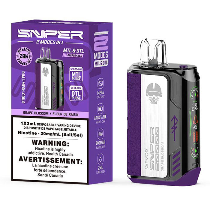 SNIPER 20000 BY VAPEMOD Disposable Vape - MTL & DTL HM Vape SNIPER 20000 BY VAPEMOD Disposable Vape - MTL & DTL HM Vape