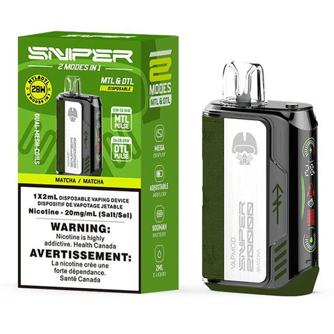 SNIPER 20000 BY VAPEMOD Disposable Vape - MTL & DTL