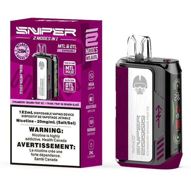 SNIPER 20000 BY VAPEMOD Disposable Vape - MTL & DTL HM Vape SNIPER 20000 BY VAPEMOD Disposable Vape - MTL & DTL HM Vape