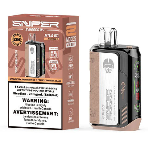 SNIPER 20000 BY VAPEMOD Disposable Vape - MTL & DTL