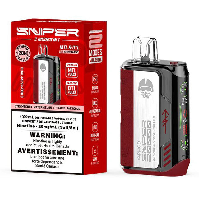 SNIPER 20000 BY VAPEMOD Disposable Vape - MTL & DTL HM Vape SNIPER 20000 BY VAPEMOD Disposable Vape - MTL & DTL HM Vape