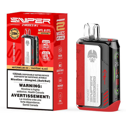 SNIPER 20000 BY VAPEMOD Disposable Vape - MTL & DTL