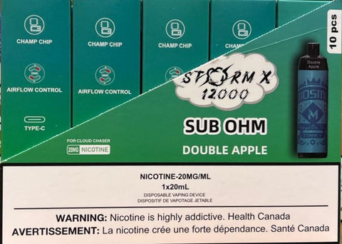 MOSMO STORM X SUB OHM Disposable - 12000 Puffs