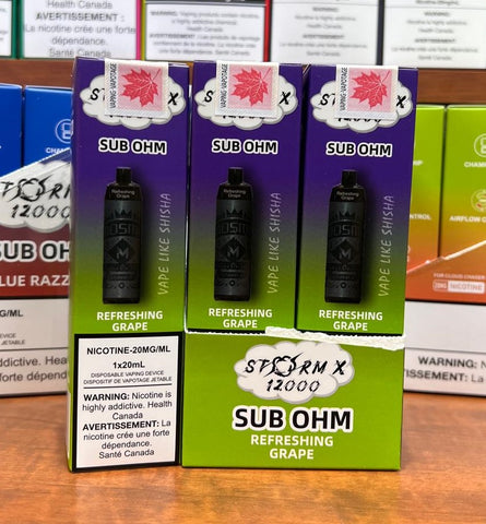 MOSMO STORM X SUB OHM Disposable - 12000 Puffs