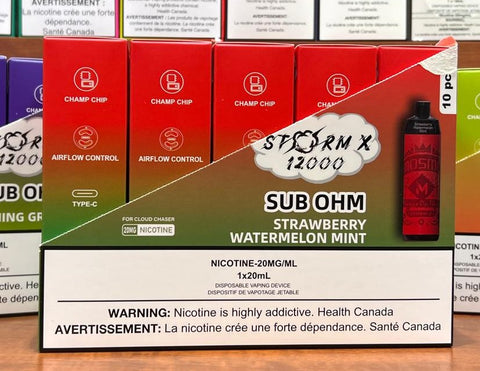 MOSMO STORM X SUB OHM Disposable - 12000 Puffs