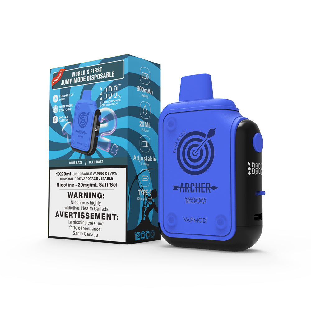 VAPMOD Archer 12000 Disposable - Blue Razz