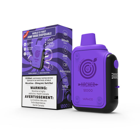 VAPMOD Archer 12000 Disposable - Purple Wings