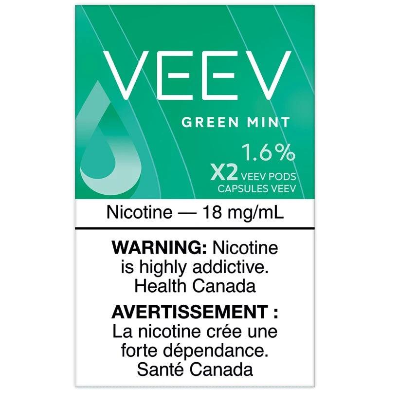 Veev Pods 2PK GREEN MINT 1.6%