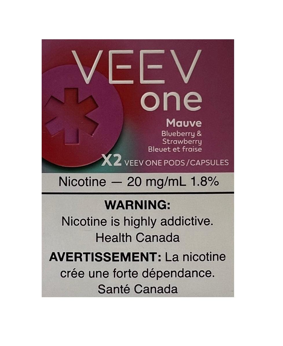 Veev One Pods 2PK 20mg/ml: Mauve (Blueberry & Strawberry)