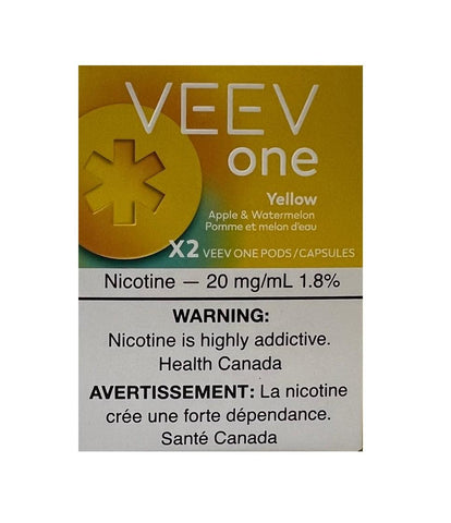 Veev One Pods 2PK 20mg/ml: Yellow (Apple & Watermelon)