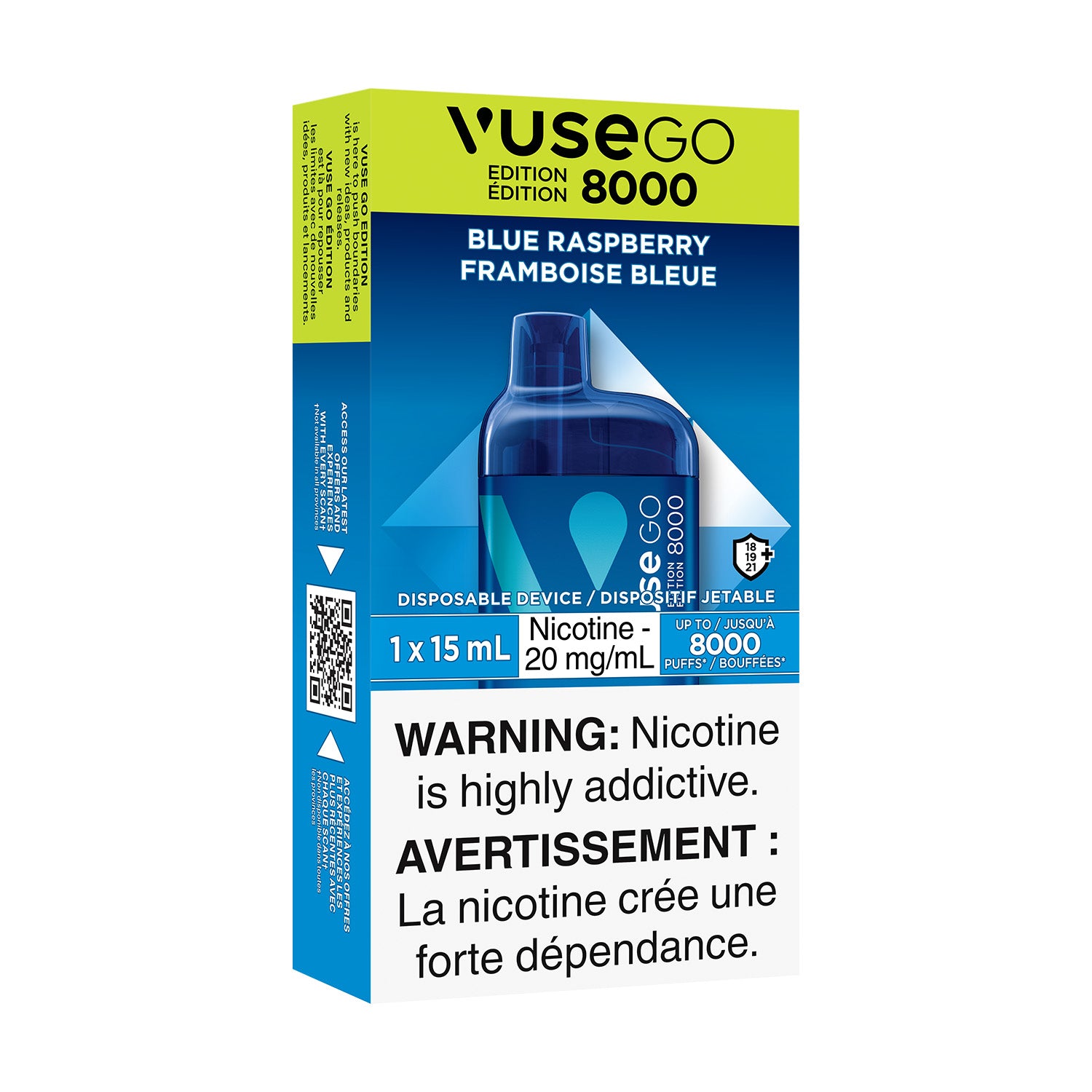 VUSE GO 8000 - BLUE RASPBERRY