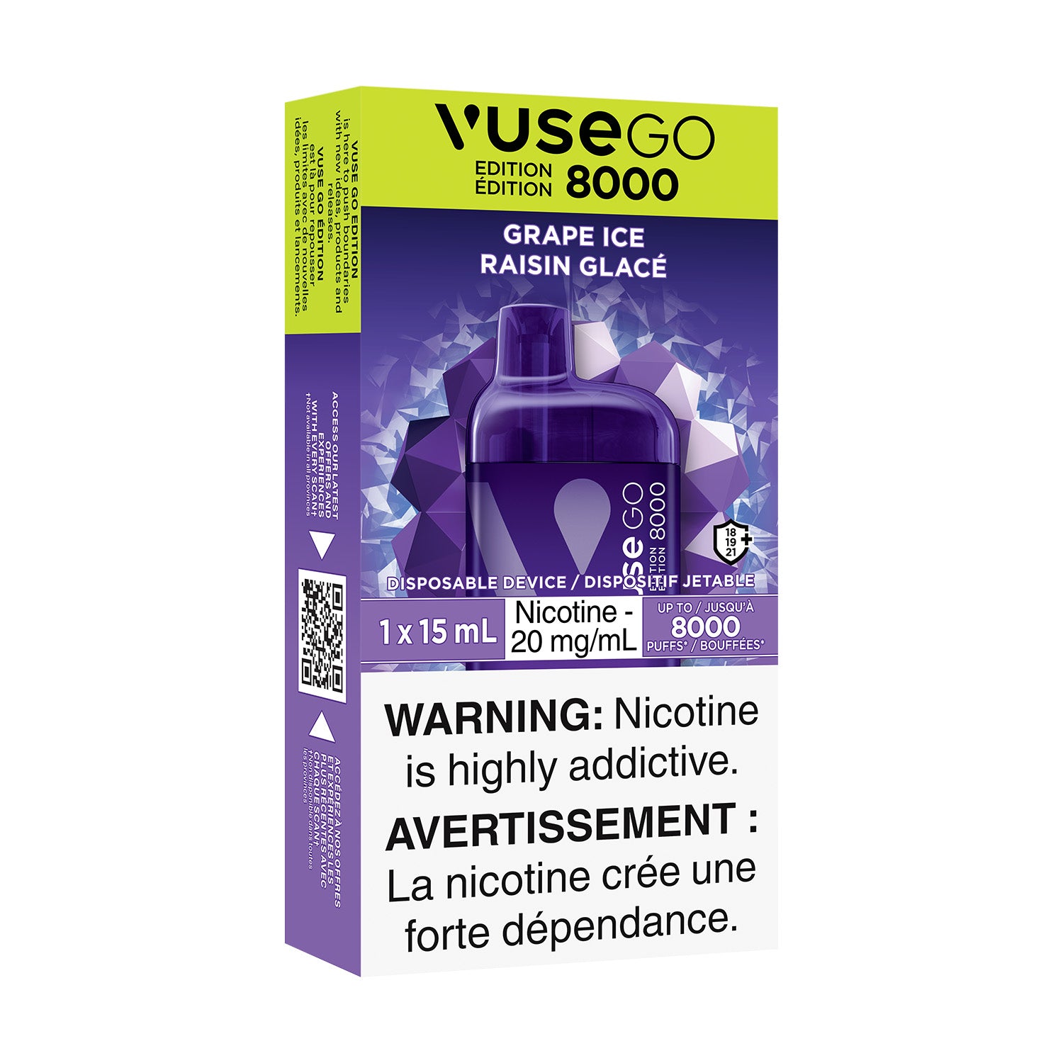 VUSE GO 8000 - GRAPE ICE