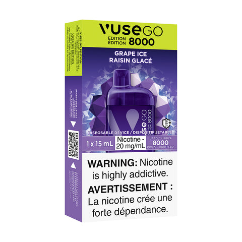 VUSE GO 8000 - GRAPE ICE