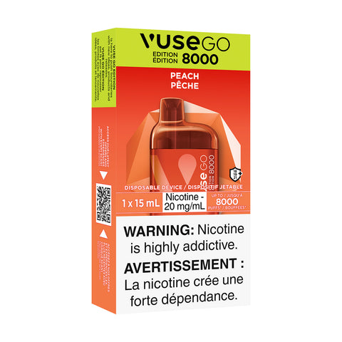 VUSE GO 8000 - PEACH