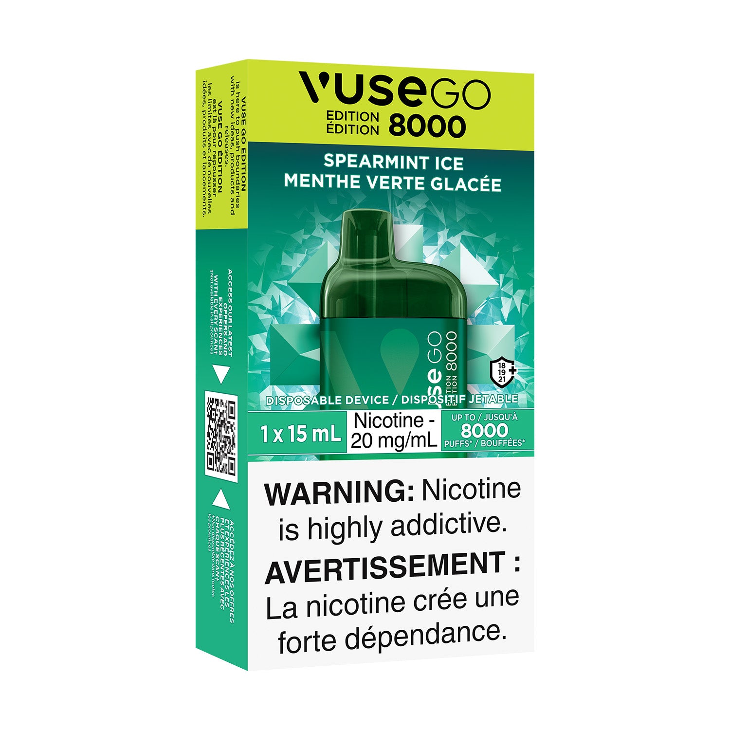 VUSE GO 8000 - SPEARMINT ICE