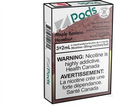 Z Pods 20MG - MAPLE BANANA HAZELNUT