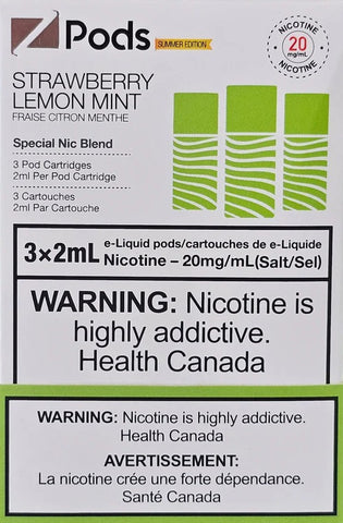 Z Pods 20MG - Strawberry Lemon Mint