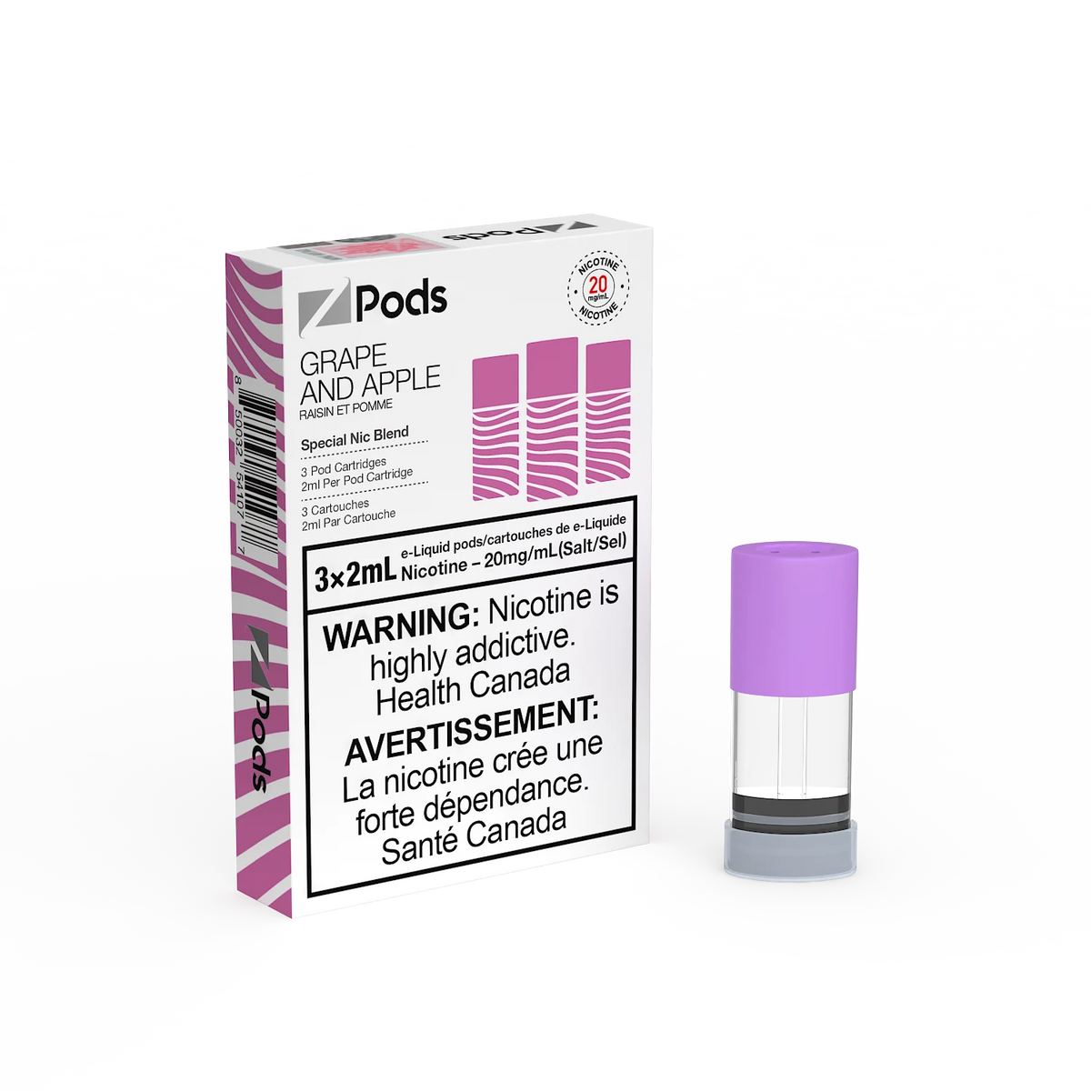 Z Pods 20MG - Grape and Apple
