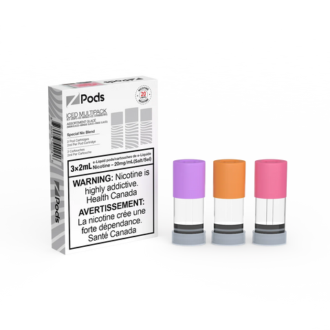 Z Pods 20mg - Ice Multipack (Grape+Mango+Strawberry)